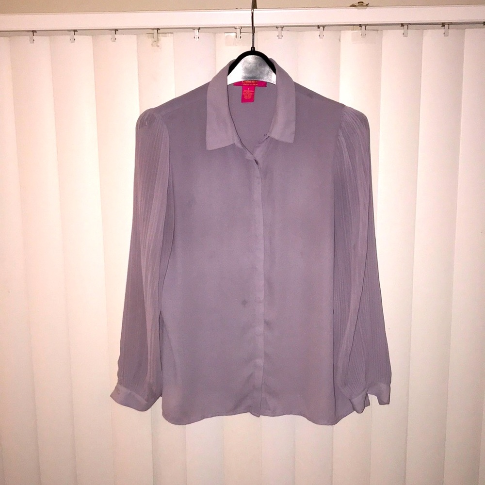 Catherine Malandrino Blouse, Lavender, size 8